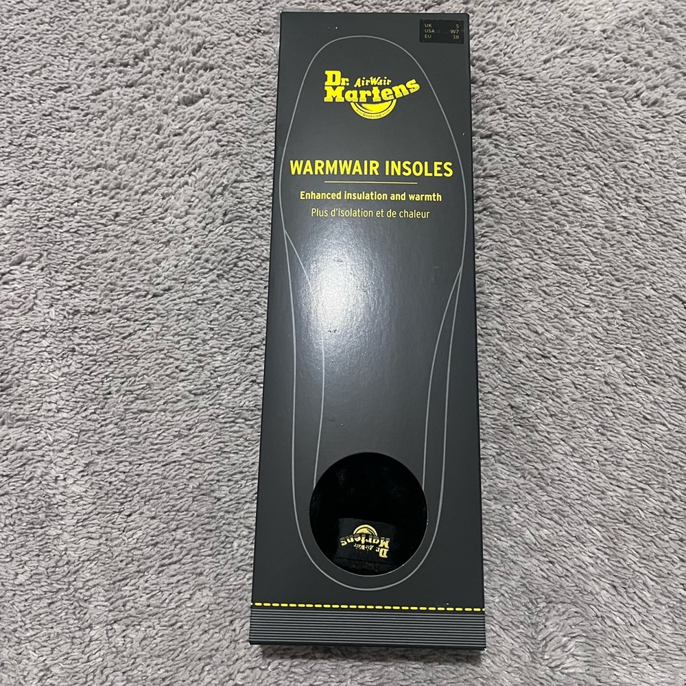 DR. MARTENS AIRWAIR WARMWAIR INSULATED FAUX FUR INSOLES SIZE W7
